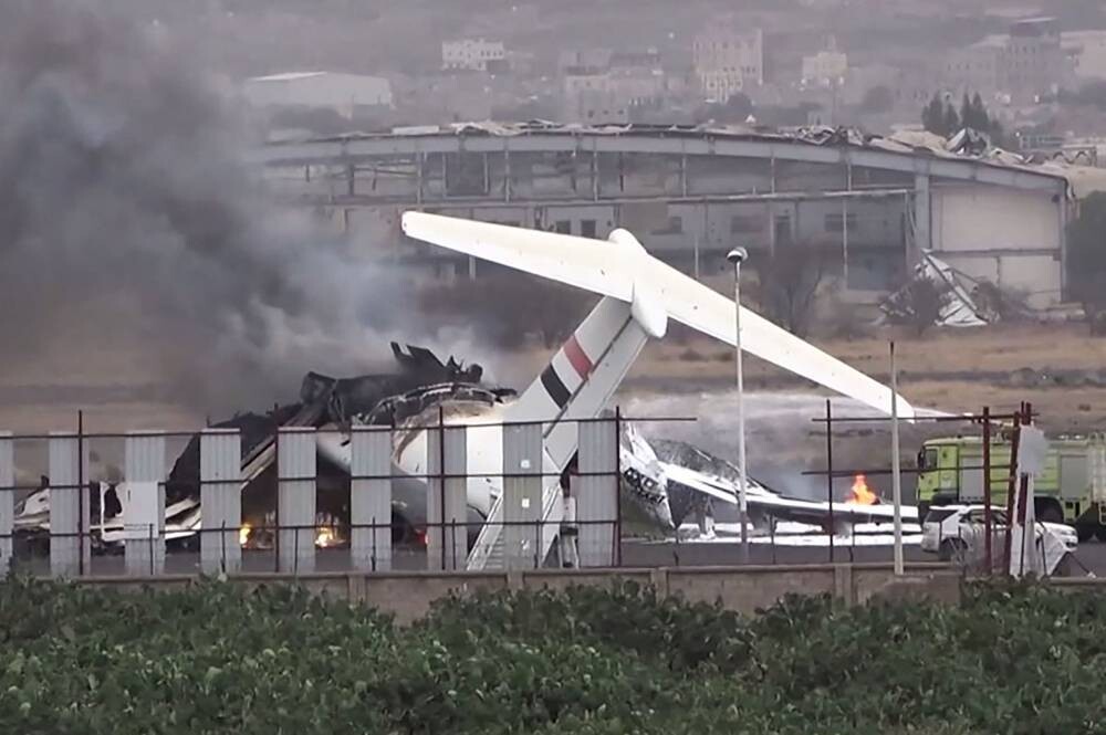 Sanaa Airport Suffers Major Damage from Israeli Strikes